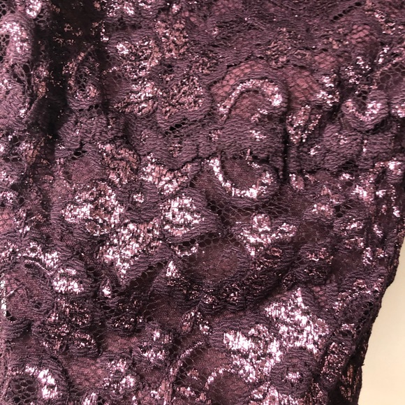 CACGE Purple lace tank top - Picture 2 of 5